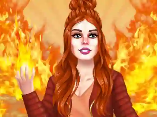 Lojë Redhaired Fairy Fantasy vs Reality në internet
