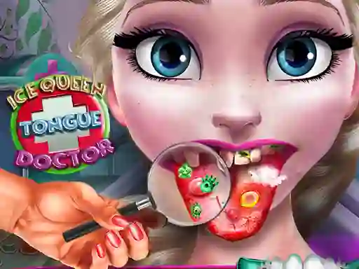 Lojë Ice Queen Tongue Doctor në internet