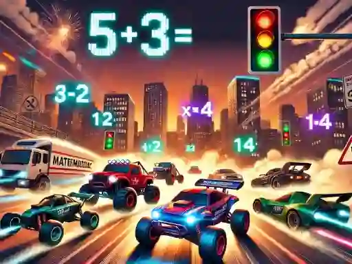 Lojë Mathematics Racing në internet