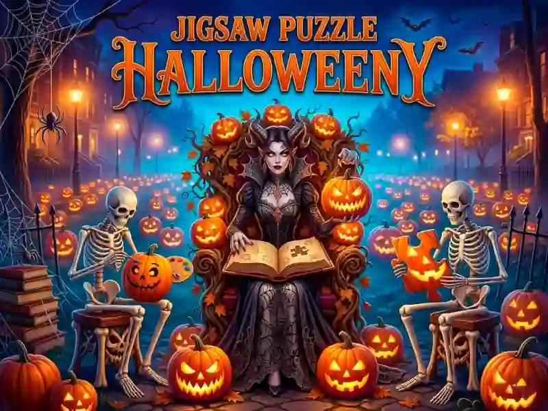 Lojë Jigsaw Puzzle Halloweeny në internet