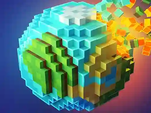 Lojë Pixel World në internet