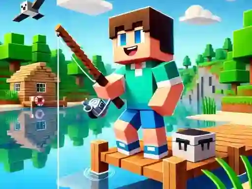 Lojë Noob fun fishing në internet