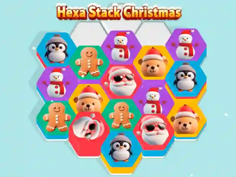 Lojë Hexa Stack Christmas në internet