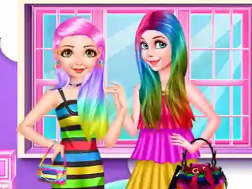 Lojë Princess Rainbow Look në internet