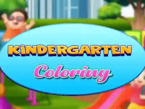 Lojë Kindergarten Coloring në internet