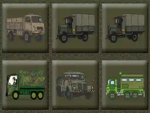 Lojë Army Trucks Memory në internet