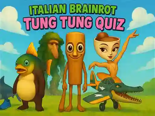 Lojë Italian Brainrot tung Tung Quiz në internet