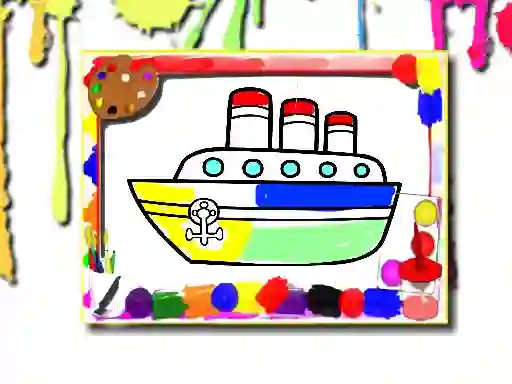 Lojë Boats Coloring Book në internet