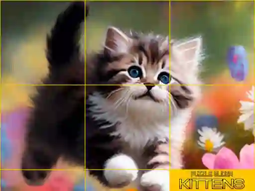 Lojë Puzzle Sliding Kittens në internet