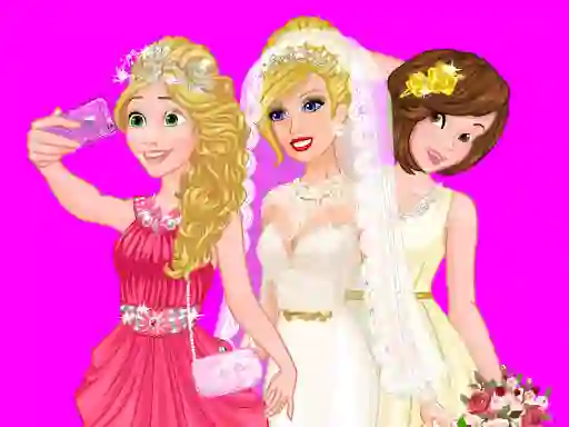 Lojë Barbie's Wedding Selfie With Princesses në internet