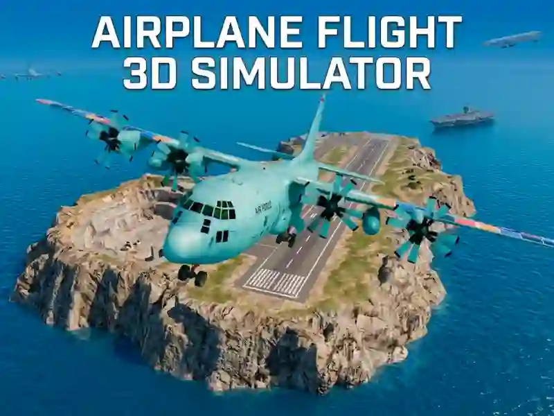 Lojë Airplane Flight 3D Simulator në internet