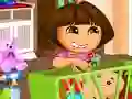 Lojë Dora Baby Caring Slacking në internet