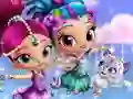 Lojë Shimmer and Shine Dress up në internet