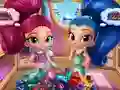 Lojë Shimmer And Shine Wardrobe Cleaning në internet