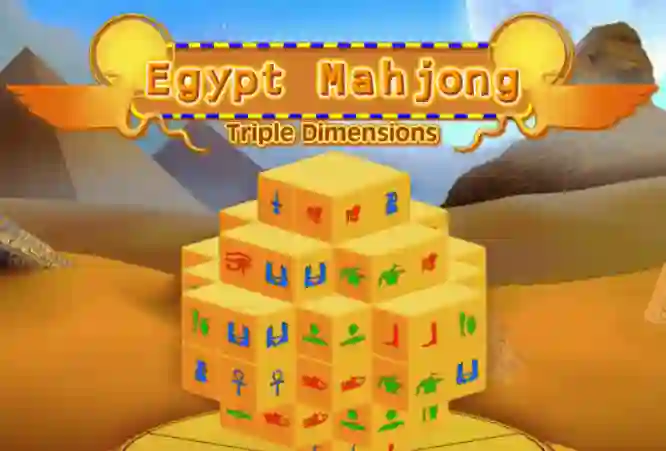 Lojë Egypt Mahjong Triple Dimensions në internet