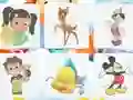 Lojë Cartoon Characters: Memory në internet