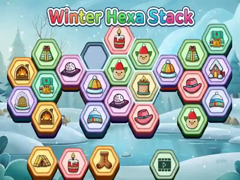 Lojë Winter Hexa Stack në internet