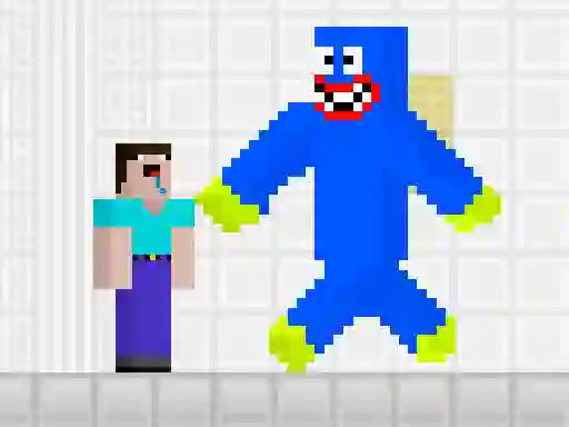 Lojë Noob Vs Blue Monster në internet
