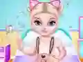 Lojë Naughty Baby Elsa's Weekend në internet