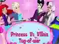 Lojë Princess Vs. Villains Tug-of-war në internet