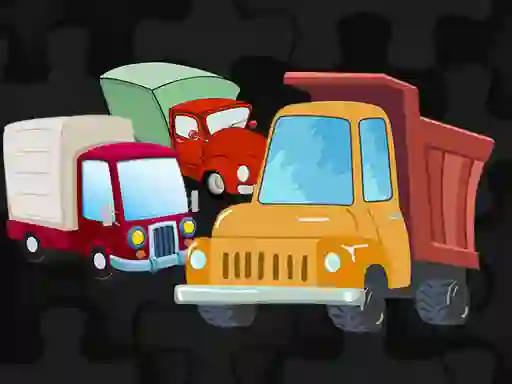 Lojë Cartoon Truck Jigsaw në internet