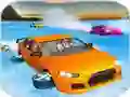 Lojë Crazy Water Surfing Car Race në internet