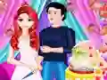 Lojë Mermaid Girl Wedding Cooking Cake në internet