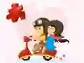 Lojë Valentine's Day Puzzle në internet
