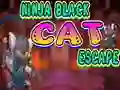 Lojë Ninja Black Cat Escape në internet