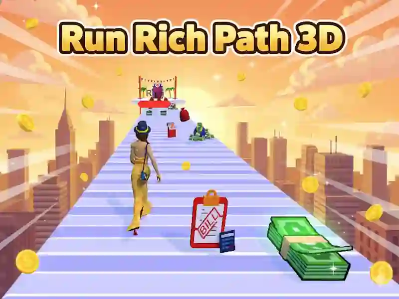 Lojë Run Rich Path 3D në internet
