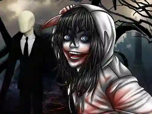 Lojë Jeff The Killer The Hunt For The Slenderman në internet