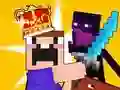 Lojë Noob vs Pro Castle Defence në internet