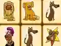 Lojë Mahjong dogs në internet