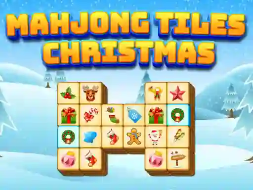 Lojë Mahjong Tiles Christmas në internet