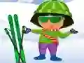 Lojë Dora Ski Dress up në internet