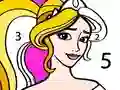 Lojë Princess Coloring By Number në internet