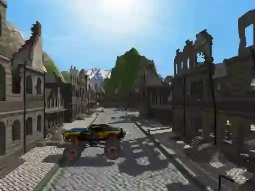 Lojë Destroyed City Drive në internet