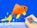 Lojë Coloring Book: Fish në internet