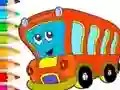 Lojë Coloring Book: Bus në internet