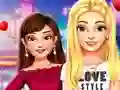 Lojë BFFs High School First Date Look në internet