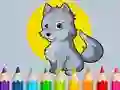 Lojë Coloring Book: Wolf në internet