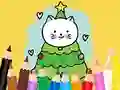 Lojë Coloring Book: Cats And Christmas Tree në internet