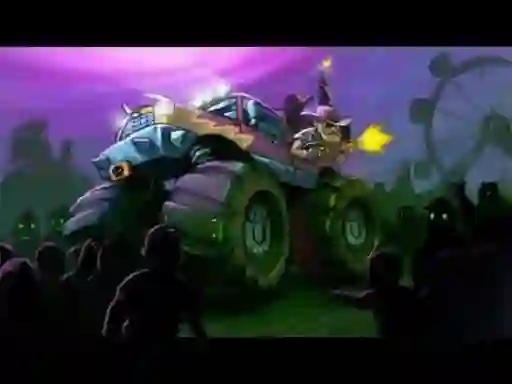 Lojë Zombie Smash: Monster Truck Racing në internet