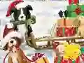 Lojë Jigsaw Puzzle: Christmas Dogs në internet