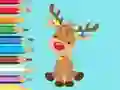 Lojë Coloring Book: Cute Christmas Reindeer në internet