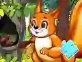 Lojë Jigsaw Puzzle: Squirrel Hide Food në internet