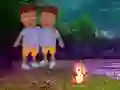Lojë Twins Escape From Night Forest në internet