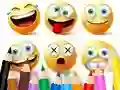 Lojë Coloring Book: Funny Emoji në internet
