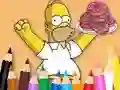 Lojë Coloring Book: Simpson Doughnut në internet