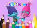 Lojë Coloring Book: Cute Troll në internet
